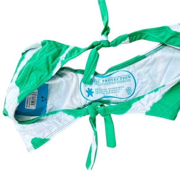 NWT Letarte green tie dye tie swimwear bottom made in USA Maui Hawaii size large - Picture 3 of 4